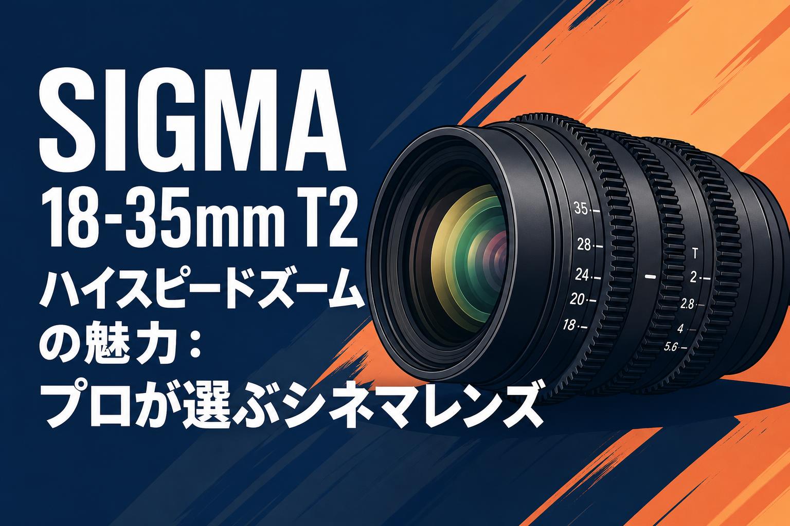SIGMA 18-35mm T2 ハイスピードズームの魅力：プロが選ぶシネマレンズ