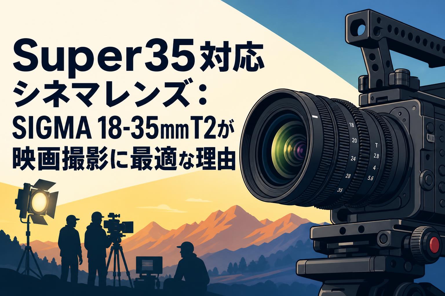 Super35対応シネマレンズ：SIGMA 18-35mm T2が映画撮影に最適な理由