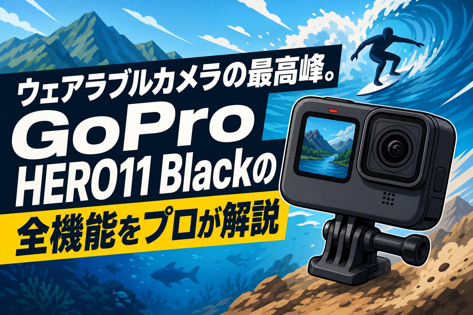 ウェアラブルカメラの最高峰。GoPro HERO11 Blackの全機能をプロが解説