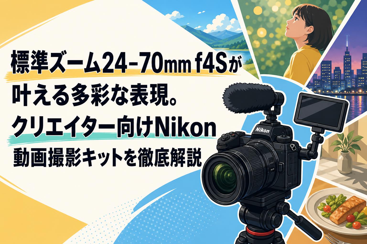 標準ズーム24-70mm f4Sが叶える多彩な表現。クリエイター向けNikon動画