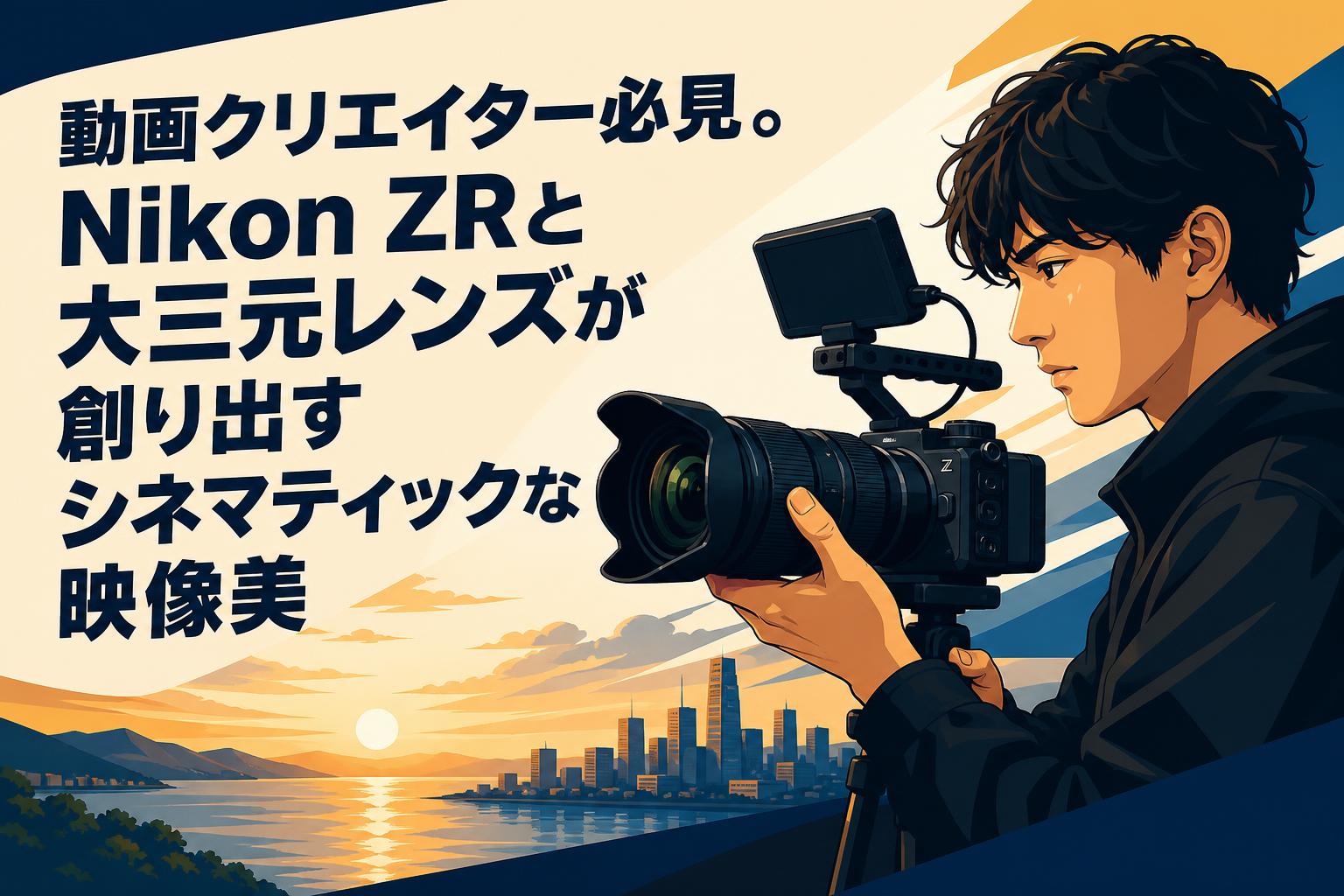 動画クリエイター必見。Nikon ZRと大三元レンズが創り出すシネマ