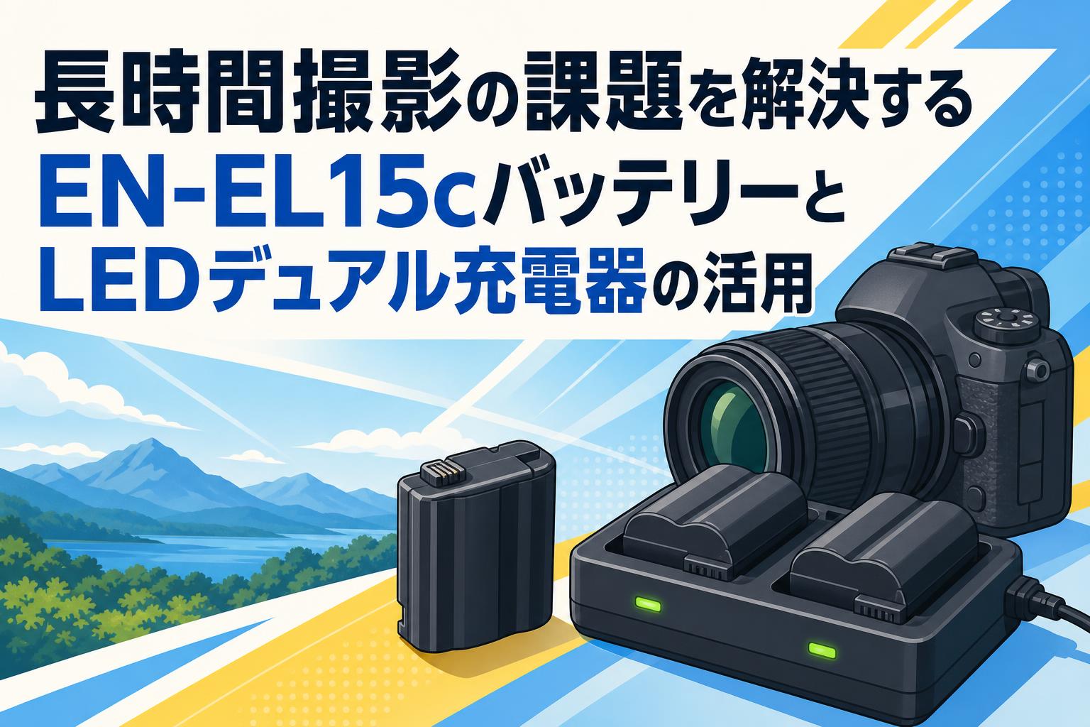 SONY　α200　標準レンズ　電池+充電器　撮影可能 長時間撮影の課題を解決するEN-EL15cバッテリーとLEDデュアル充電器の