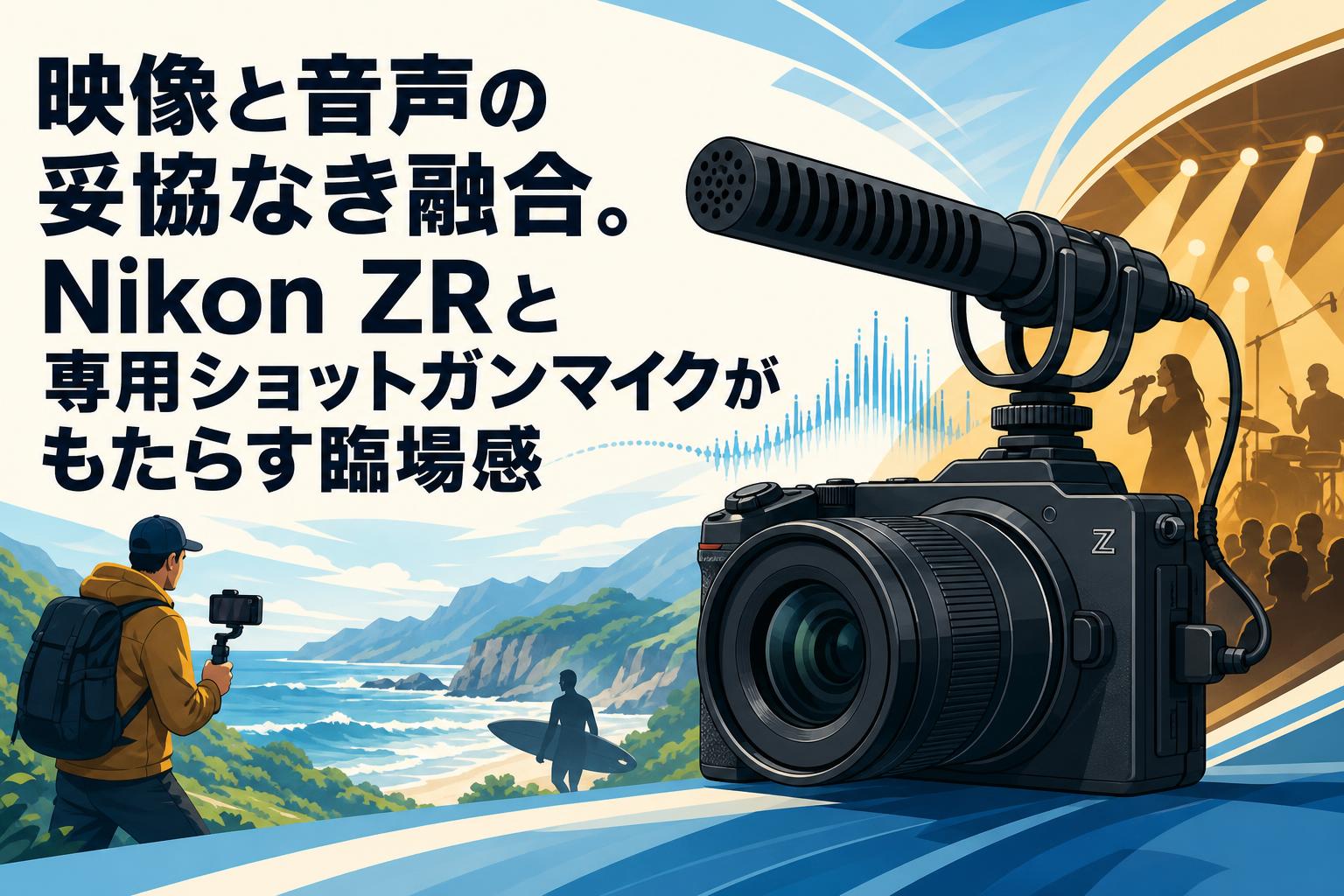 映像と音声の妥協なき融合。Nikon ZRと専用ショットガンマイクが