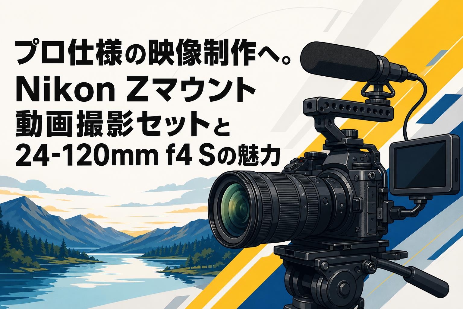 カメラ　4個まとめ売り プロ仕様の映像制作へ。Nikon Zマウント動画撮影セットと24-120mm f4 S