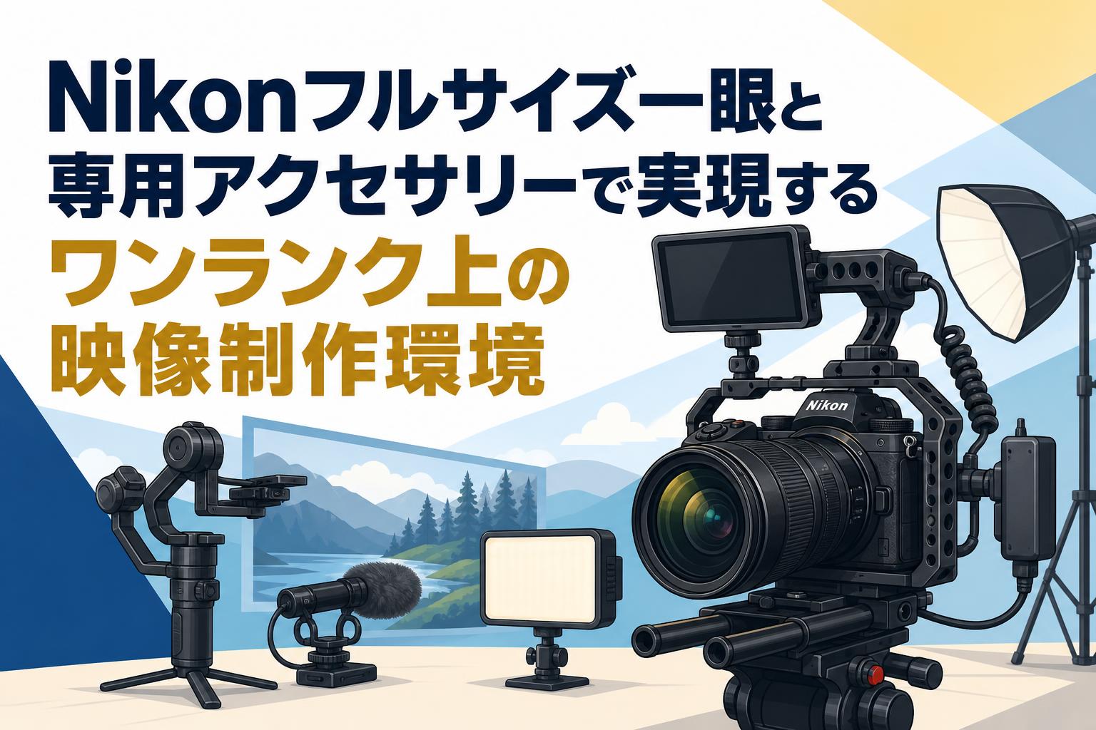 Nikonフルサイズ一眼と専用アクセサリーで実現するワンランク上の映像