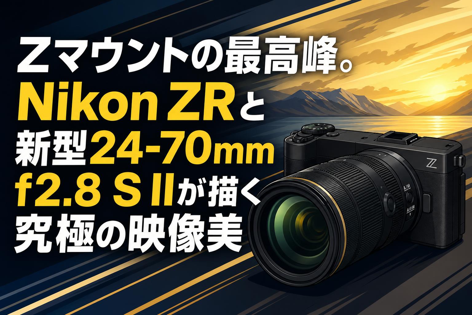 Zマウントの最高峰。Nikon ZRと新型24-70mm f2.8 S IIが描く究極の映像