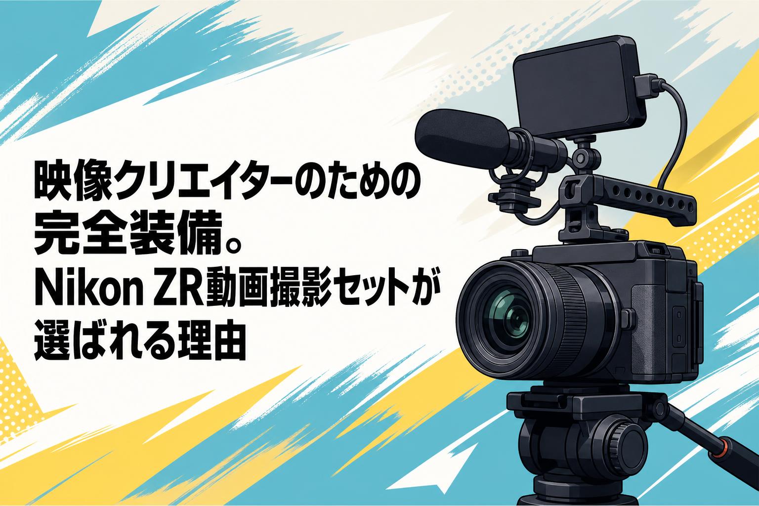 映像クリエイターのための完全装備。Nikon ZR動画撮影セットが選ばれる