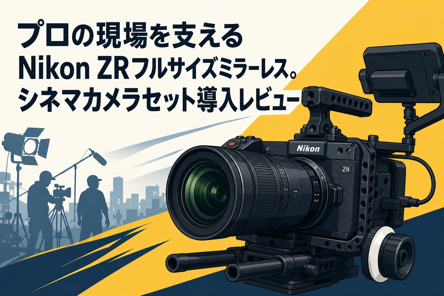 プロの現場を支えるNikon ZRフルサイズミラーレス。シネマカメラセット