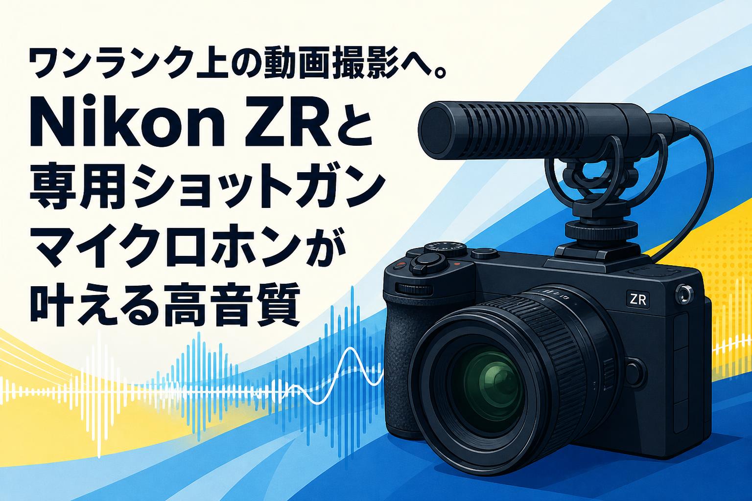 ワンランク上の動画撮影へ。Nikon ZRと専用ショットガンマイクロホンが