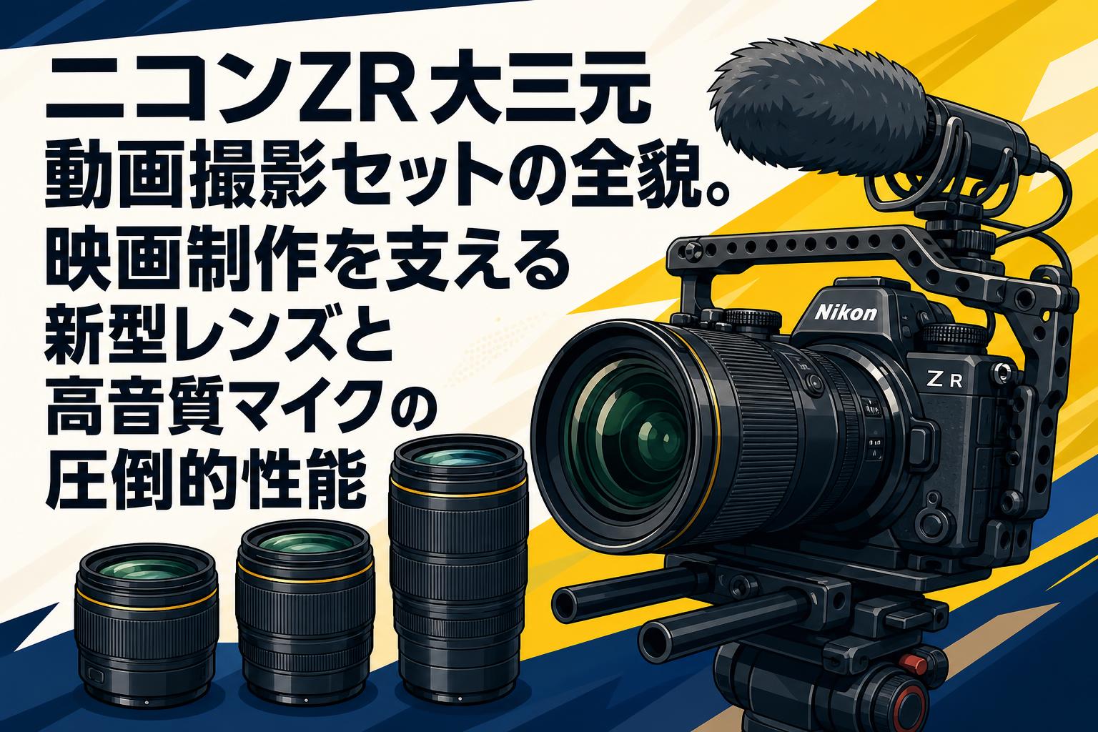 ニコンZR大三元動画撮影セットの全貌。映画制作を支える新型レンズと高