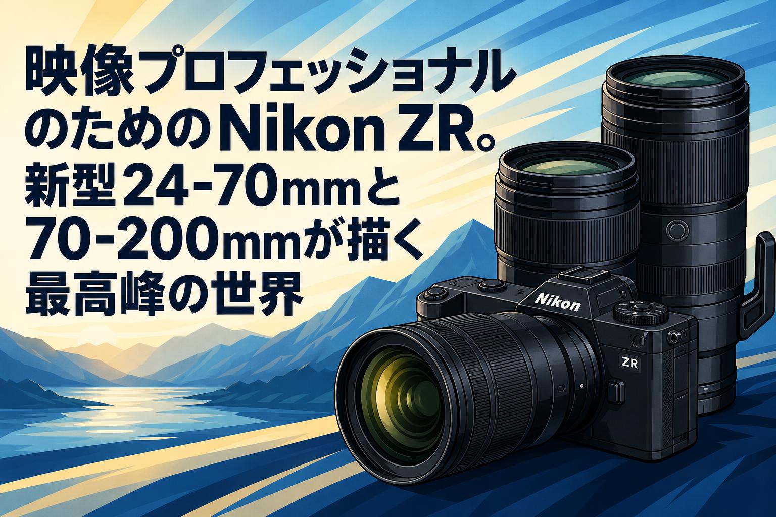 映像プロフェッショナルのためのNikon ZR。新型24-70mmと70-200mmが