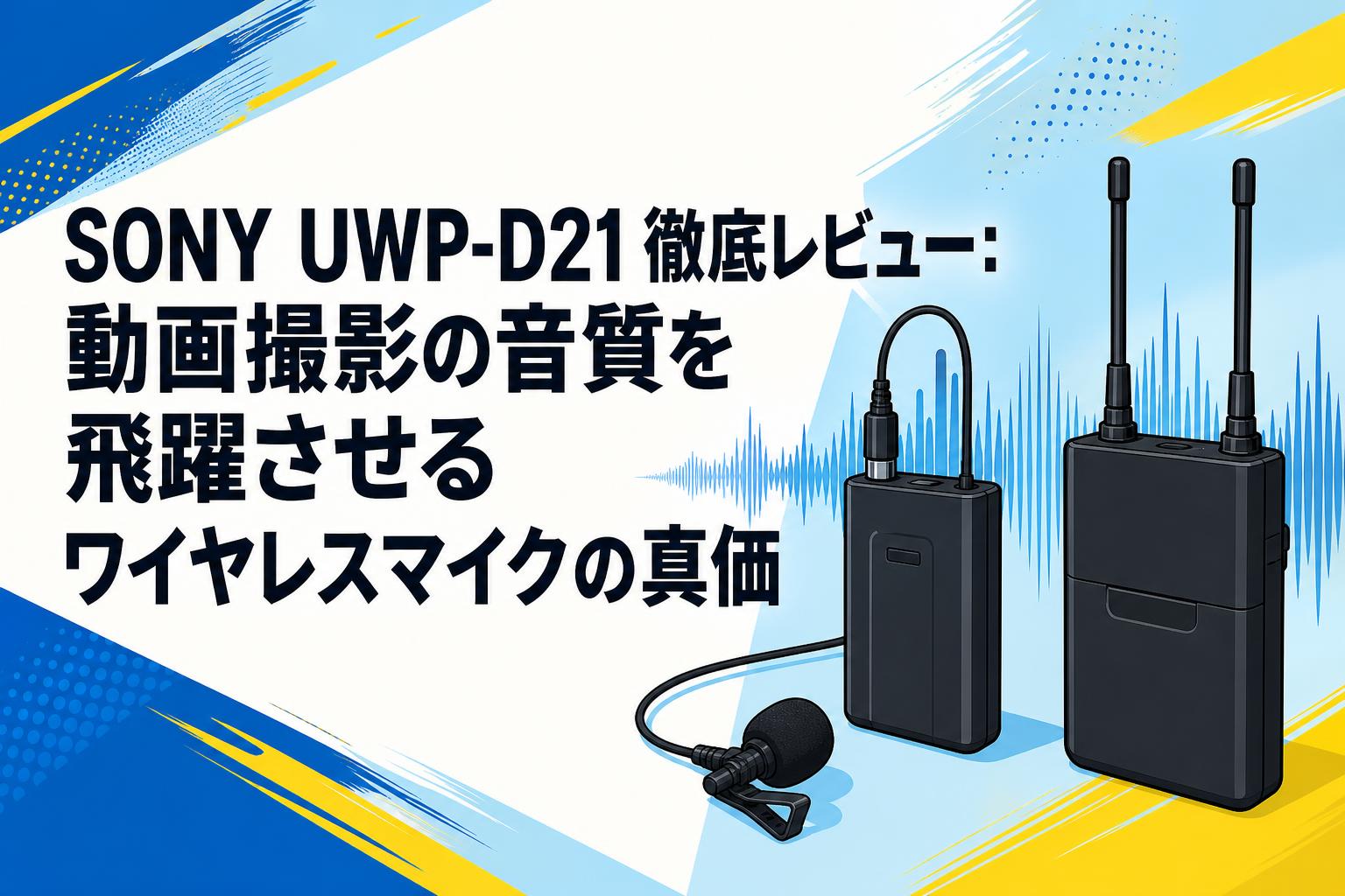 SONY UWP-D21徹底レビュー：動画撮影の音質を飛躍させるワイヤレス