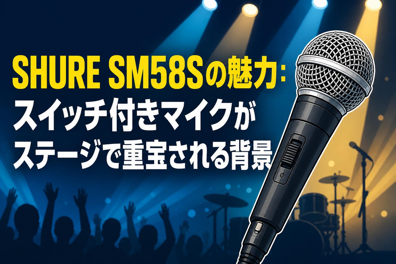 SHURE SM58Sの魅力：スイッチ付きマイクがステージで重宝される背景