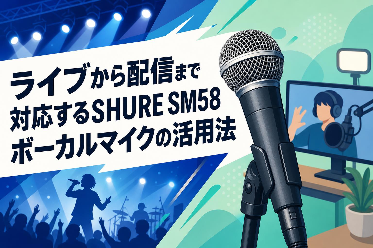 ライブから配信まで対応するSHURE SM58ボーカルマイクの活用法 | PANDA