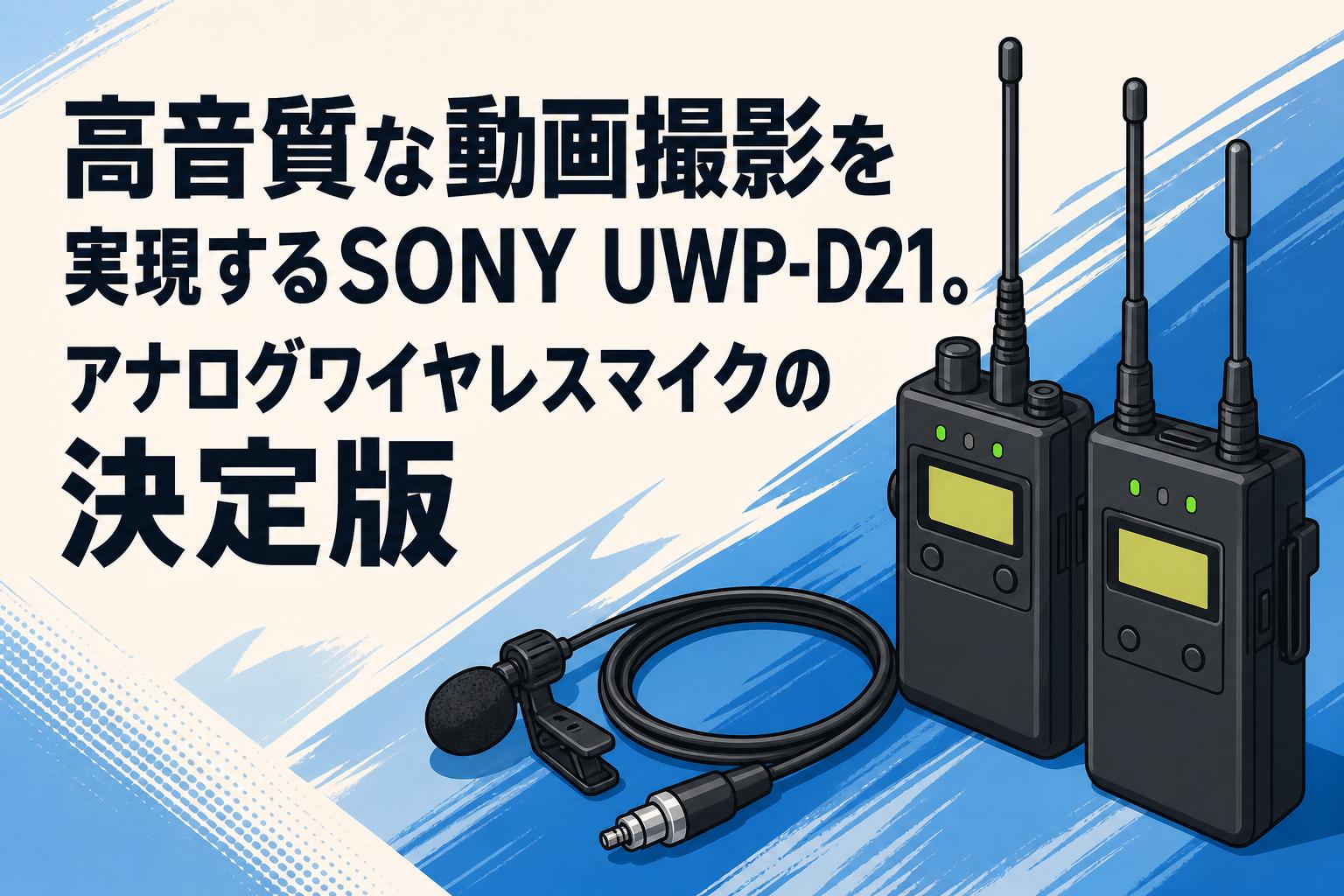 配信機器・PA機器・レコーディング機器 uwp-d21 SONY（ソニー） B帯アナログワイヤレスマイクロホンパッケージ UWP-D21