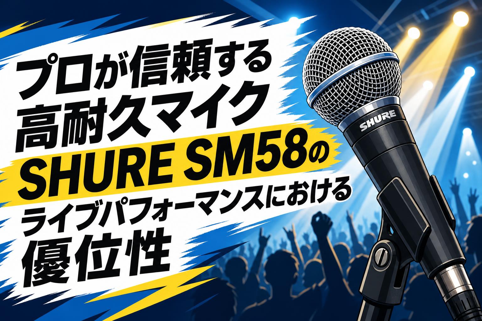 プロが信頼する高耐久マイクSHURE SM58のライブパフォーマンスにおける