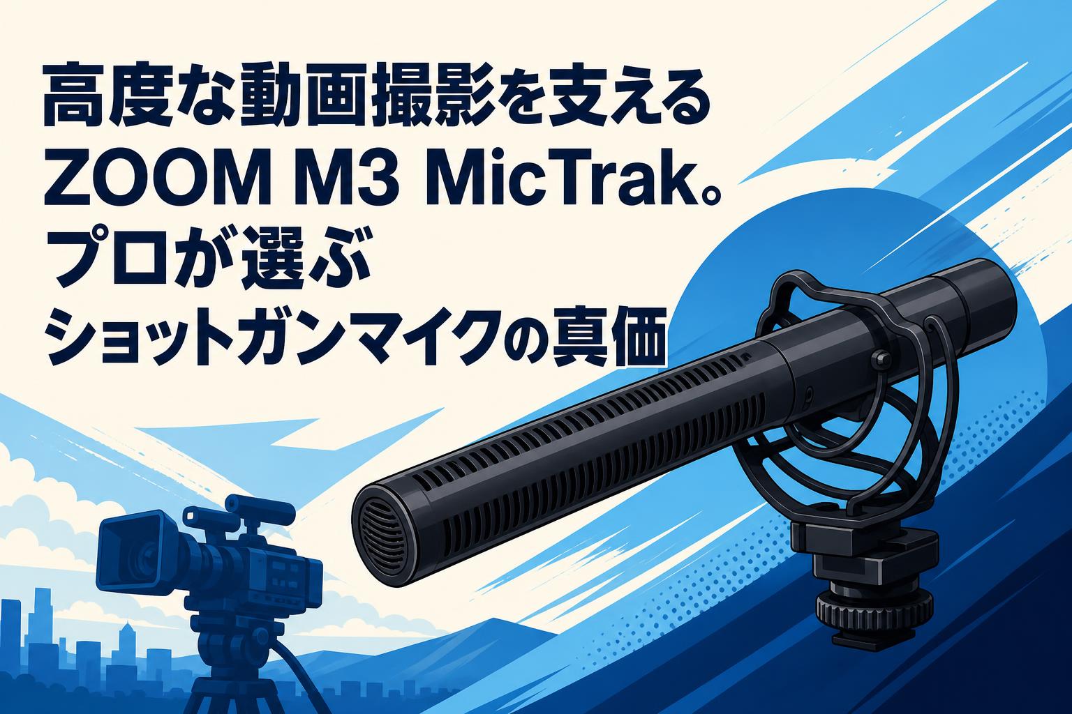 高度な動画撮影を支えるZOOM M3 MicTrak。プロが選ぶショット