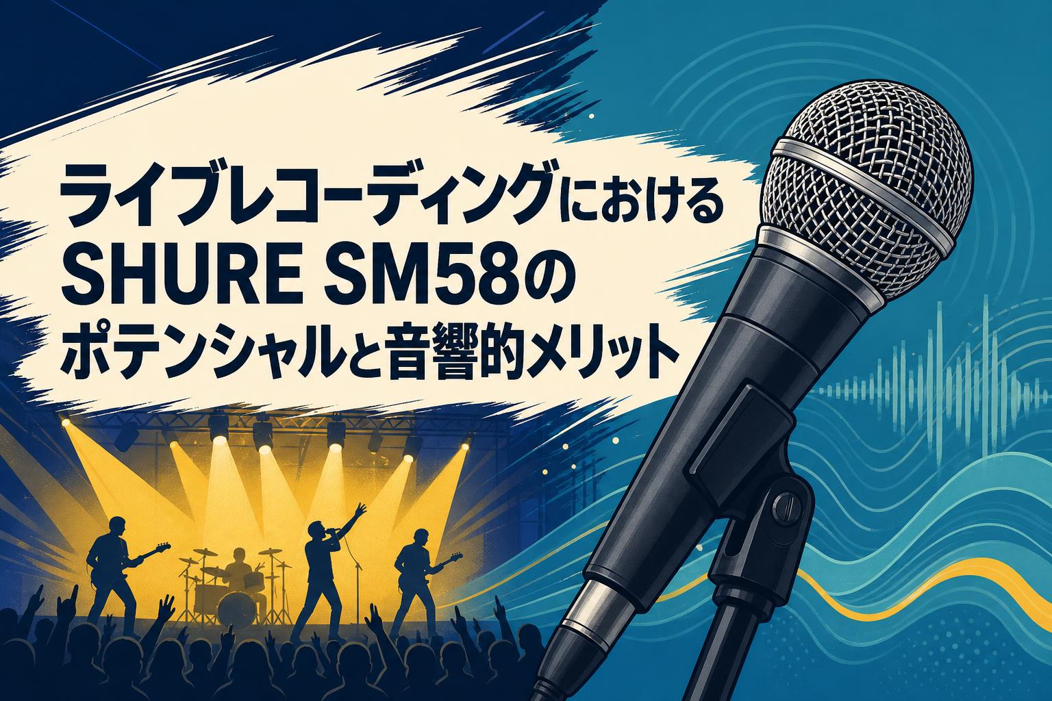 ライブレコーディングにおけるSHURE SM58のポテンシャルと音響的