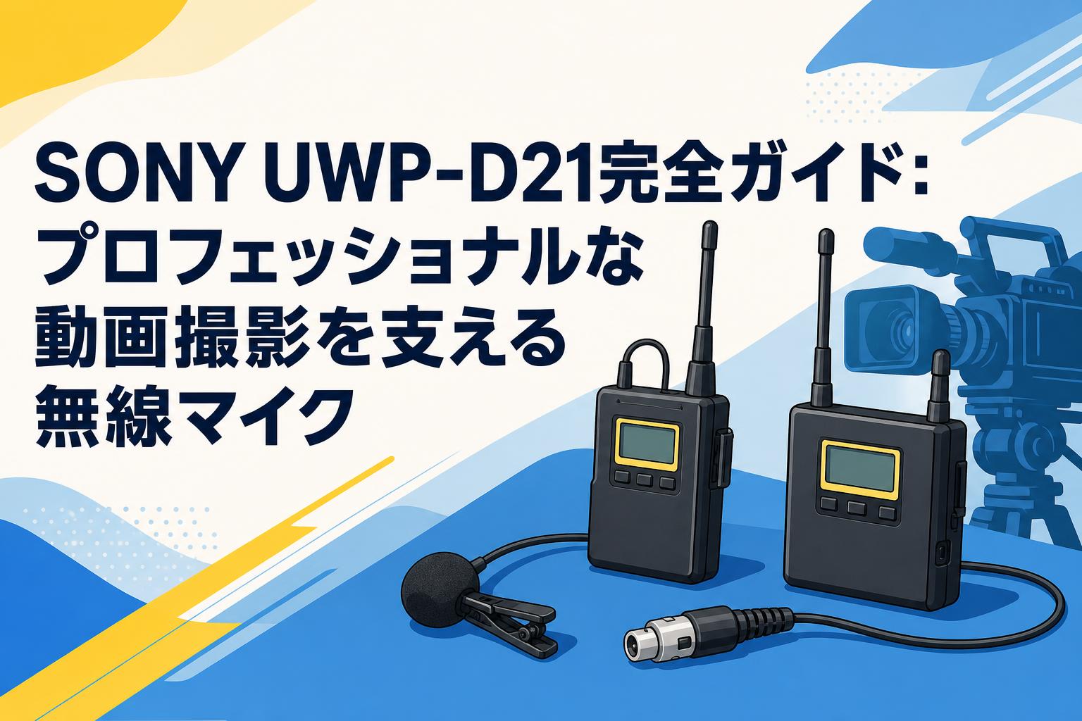 SONY UWP-D21完全ガイド：プロフェッショナルな動画撮影を支える無線