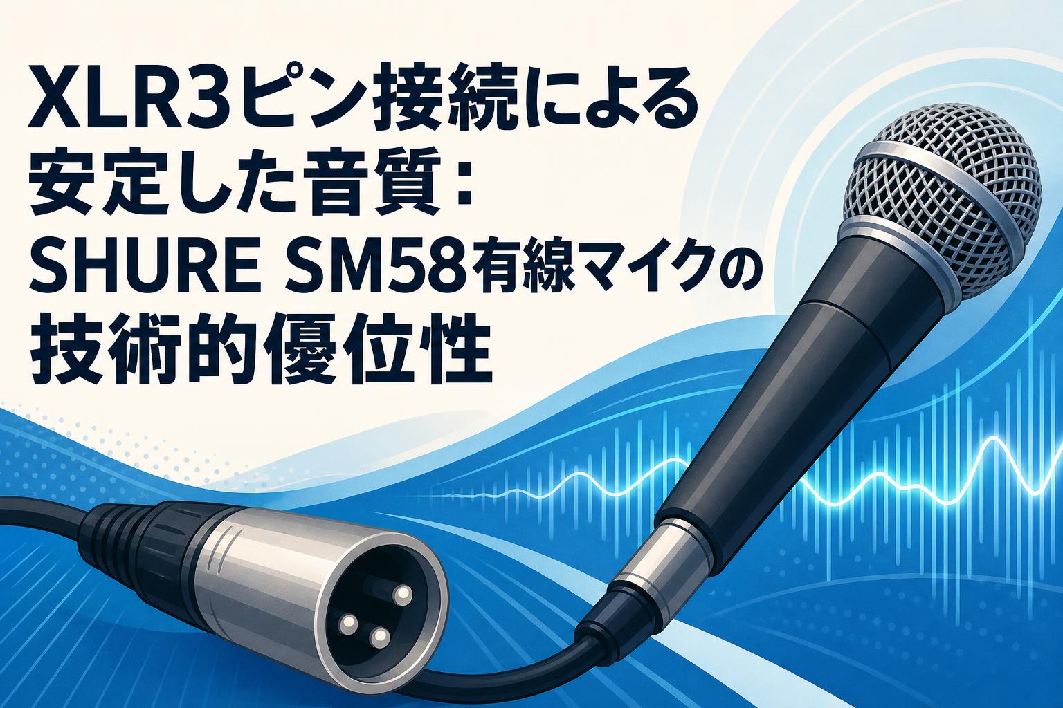 XLR3ピン接続による安定した音質：SHURE SM58有線マイクの技術的優位性