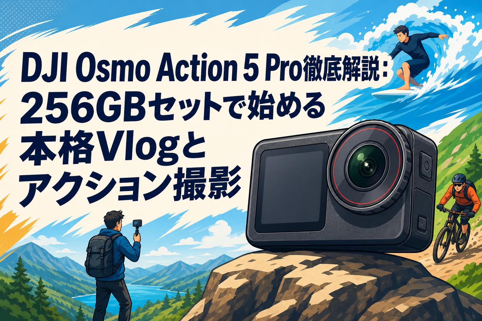 DJI Osmo Action 5 Pro Vlogセット 箱説明書なし DJI Osmo Action 5 Pro徹底解説：256GBセットで始める本格Vlogと