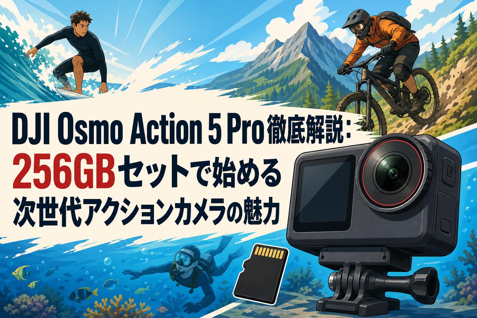 DJI Osmo Action 5 Pro徹底解説：256GBセットで始める次世代アクション