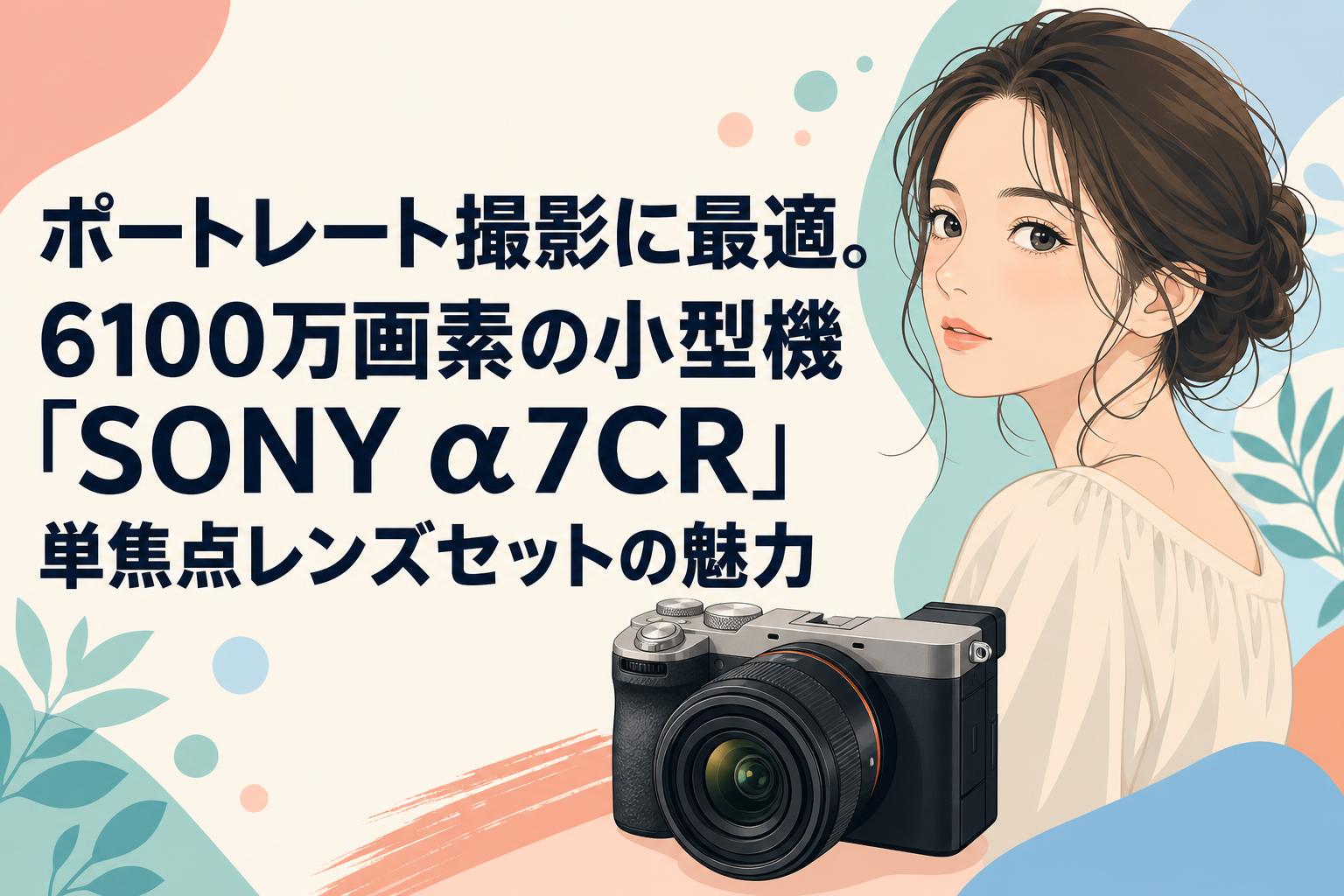 ポートレート撮影に最適。6100万画素の小型機「SONY α7CR」単焦点