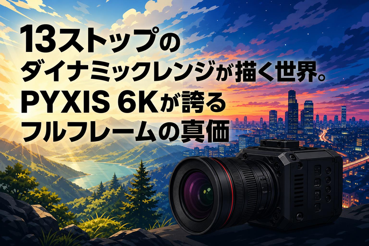 13ストップのダイナミックレンジが描く世界。PYXIS 6Kが誇るフル