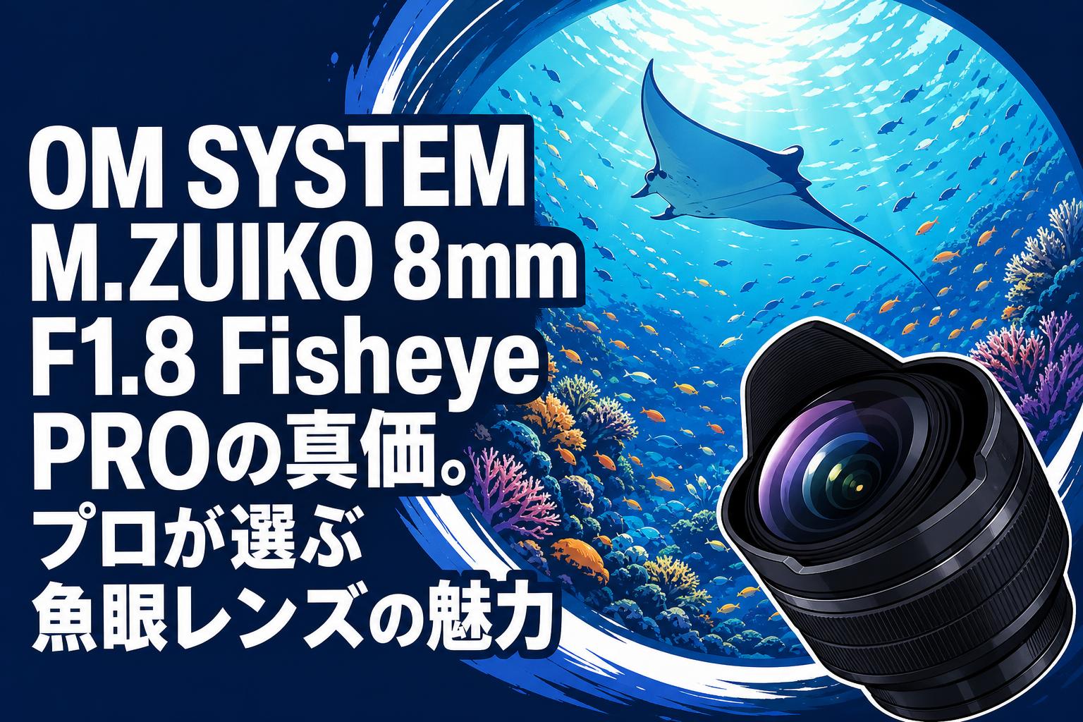 OM SYSTEM M.ZUIKO 8mm F1.8 Fisheye PROの真価。プロが選ぶ魚眼レンズ