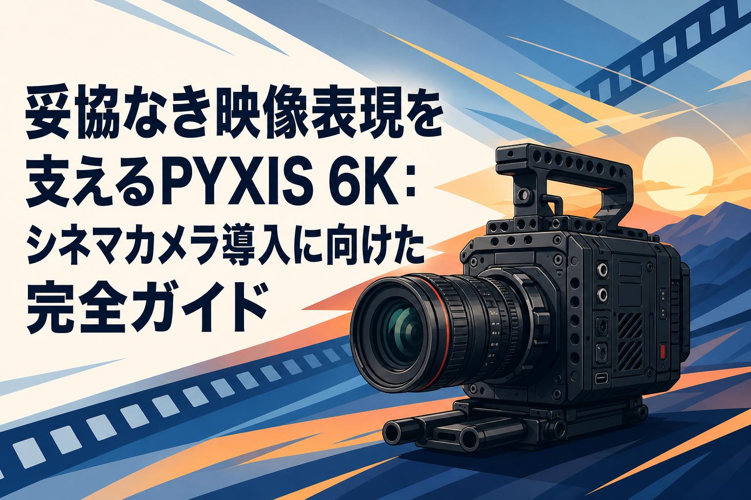 妥協なき映像表現を支えるPYXIS 6K：シネマカメラ導入に向けた完全
