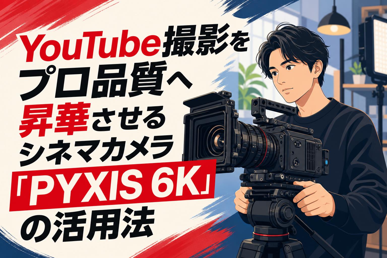 YouTube撮影をプロ品質へ昇華させるシネマカメラ「PYXIS 6K」の活用法