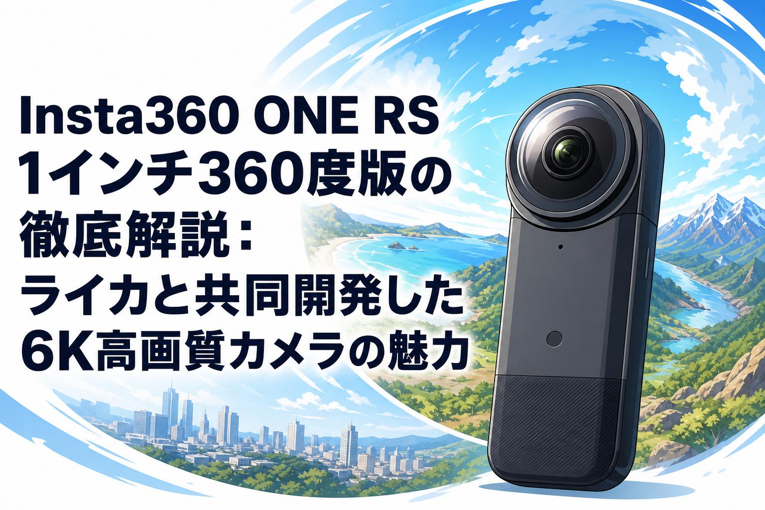 Insta360 ONE RS 1インチ360度版の徹底解説：ライカと共同開発した6K高