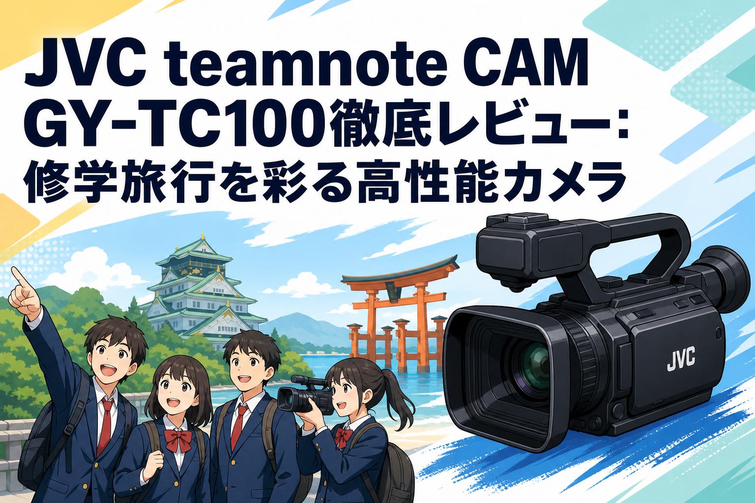 JVC teamnote CAM GY-TC100徹底レビュー：修学旅行を彩る高性能カメラ