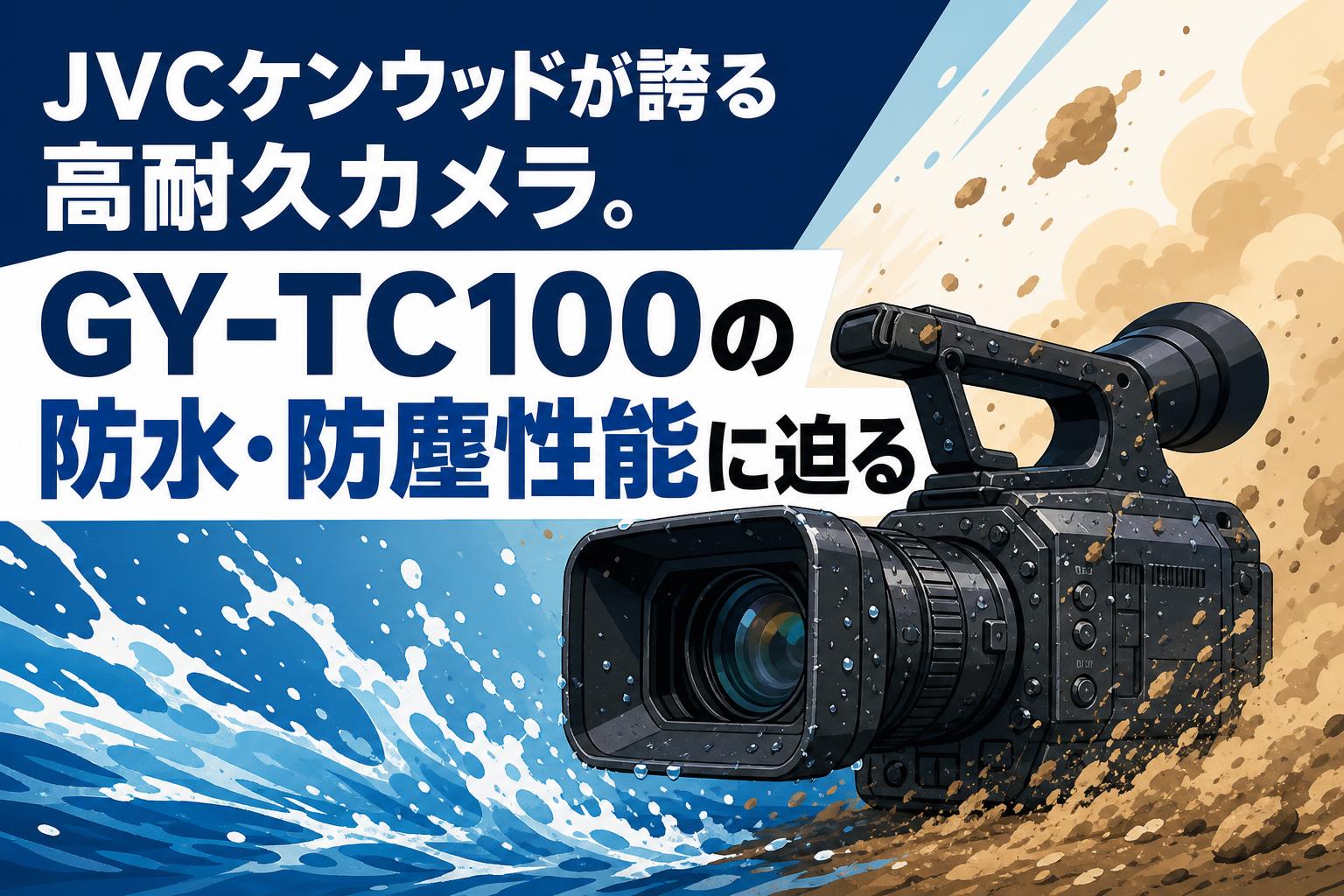 JVCケンウッド ビデオカメラ JVCケンウッドが誇る高耐久カメラ。GY-TC100の防水・防塵性能に迫る
