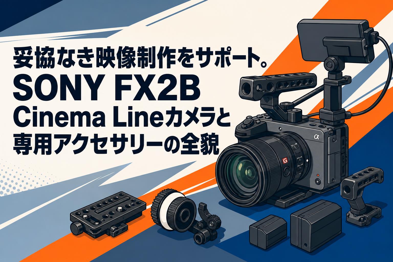妥協なき映像制作をサポート。SONY FX2B Cinema Lineカメラと専用
