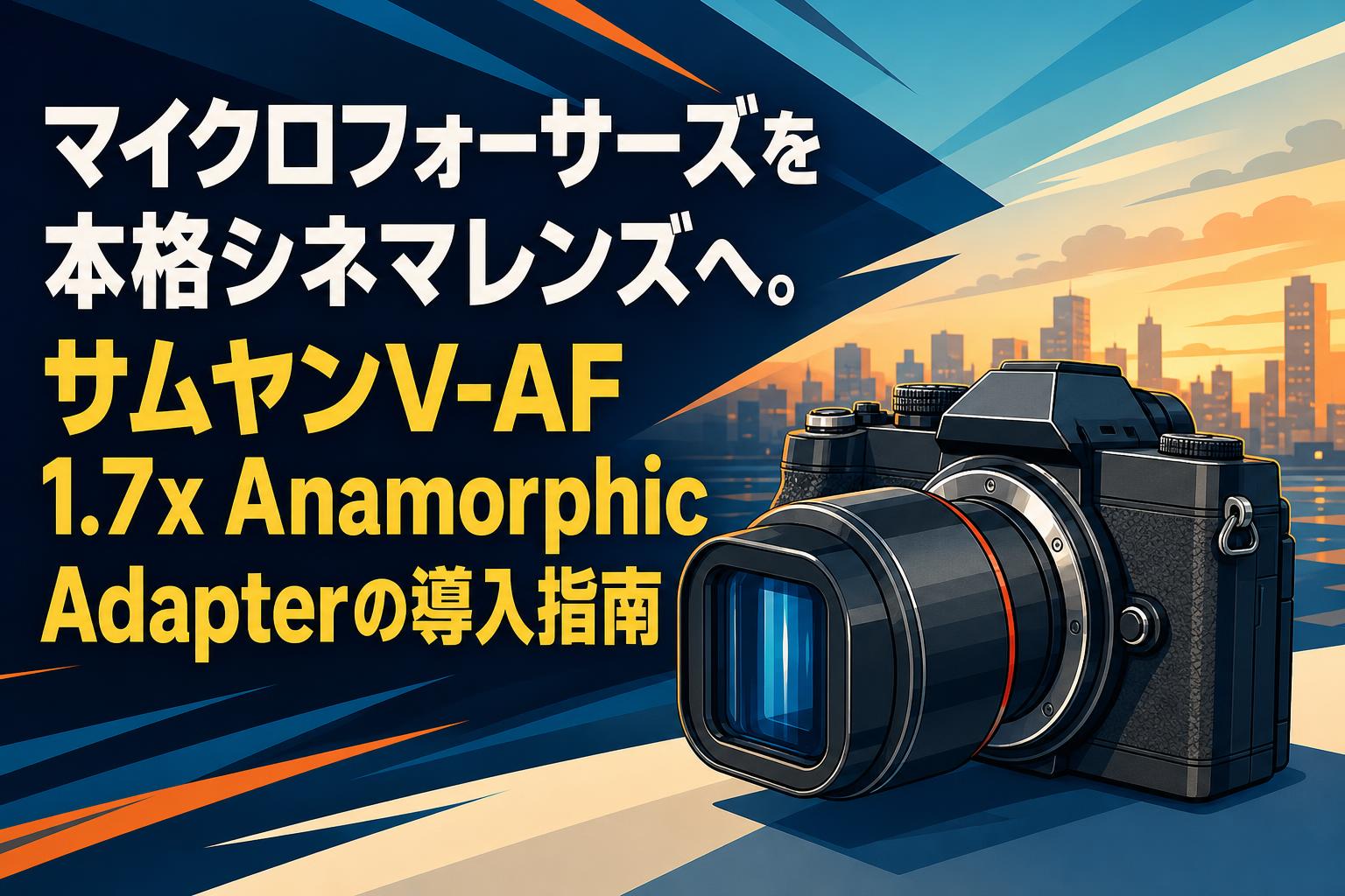 マイクロフォーサーズを本格シネマレンズへ。サムヤンV-AF 1.7x