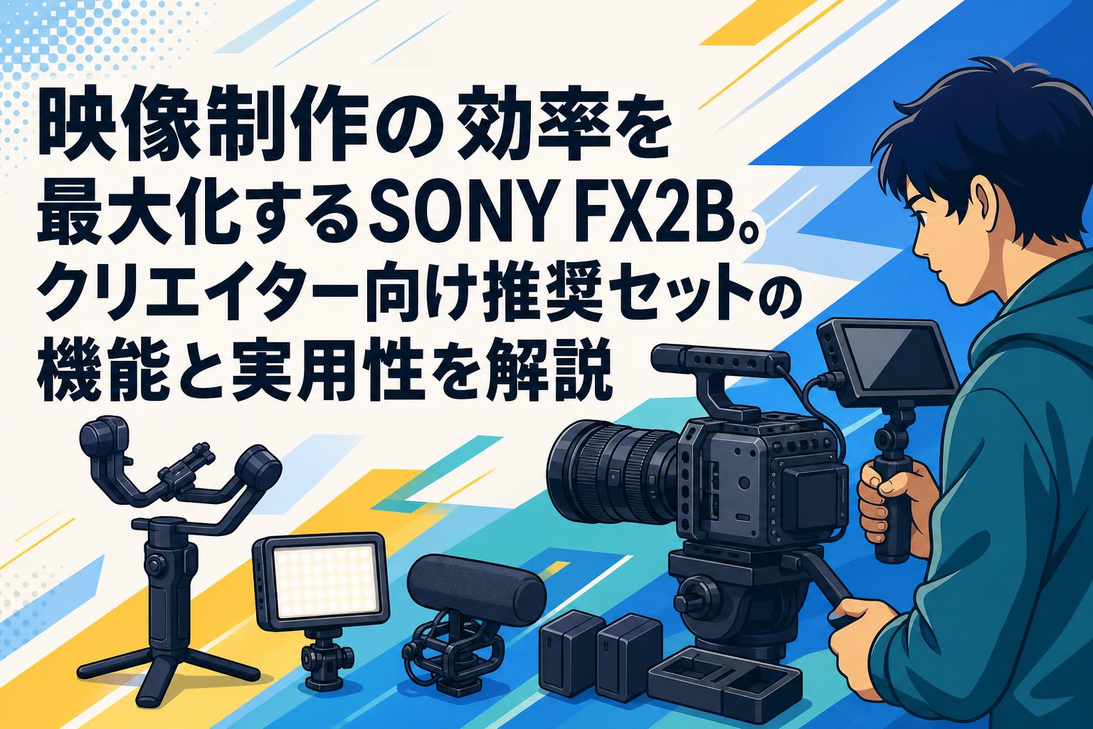 映像制作の効率を最大化するSONY FX2B。クリエイター向け推奨セットの