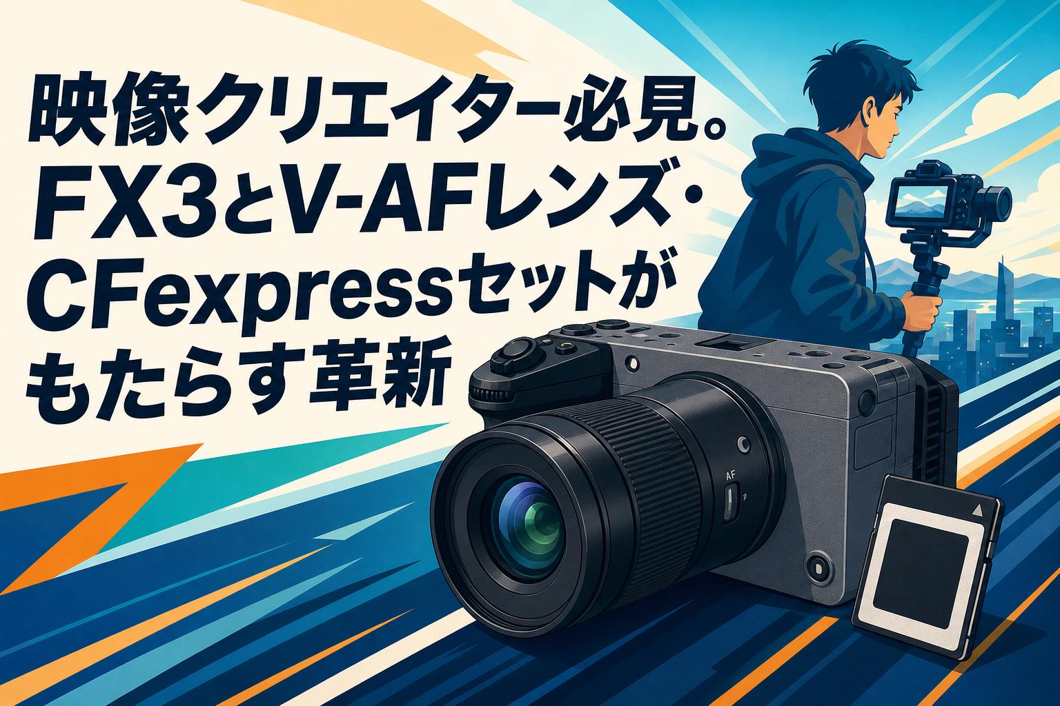 映像クリエイター必見。FX3とV-AFレンズ・CFexpressセットがもたらす