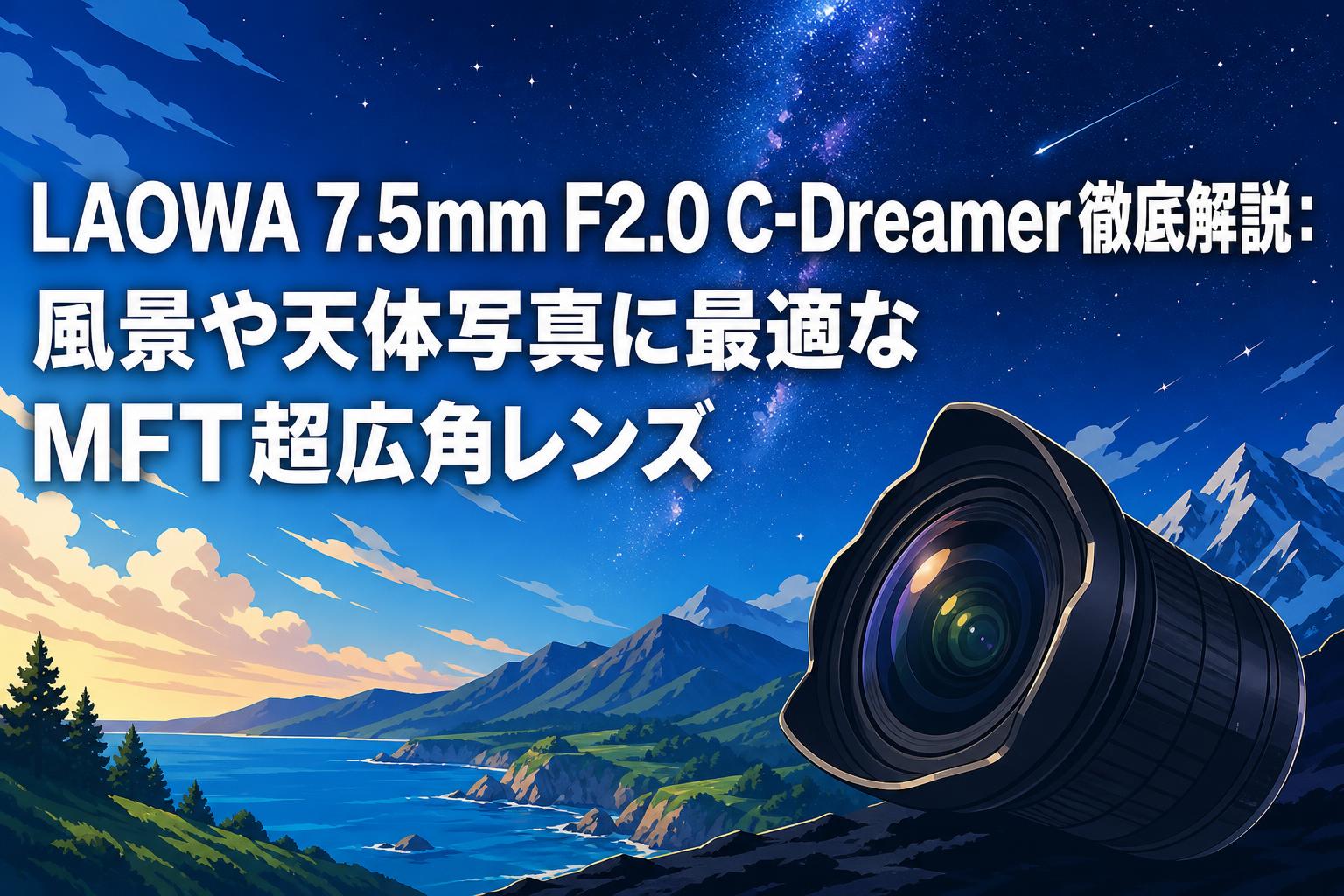 LAOWA 単焦点 広角レンズ 7.5㎜ F/2 +k&amp;f可変式 NDフィルター Amazon.co.jp: 【国内正規品】 LAOWA 単焦点 広角レンズ 7.5㎜ F/2 MFT