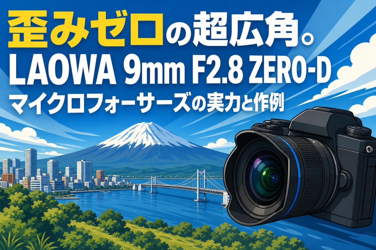 歪みゼロの超広角。LAOWA 9mm F2.8 ZERO-D マイクロフォーサーズの実力