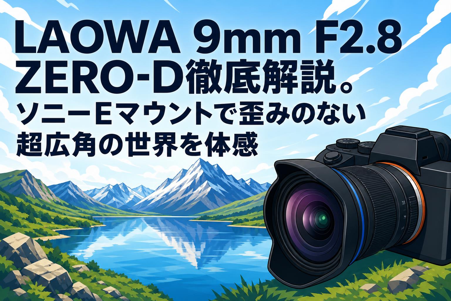 LAOWA 9mm F2.8 ZERO-D徹底解説。ソニーEマウントで歪みのない超広角の