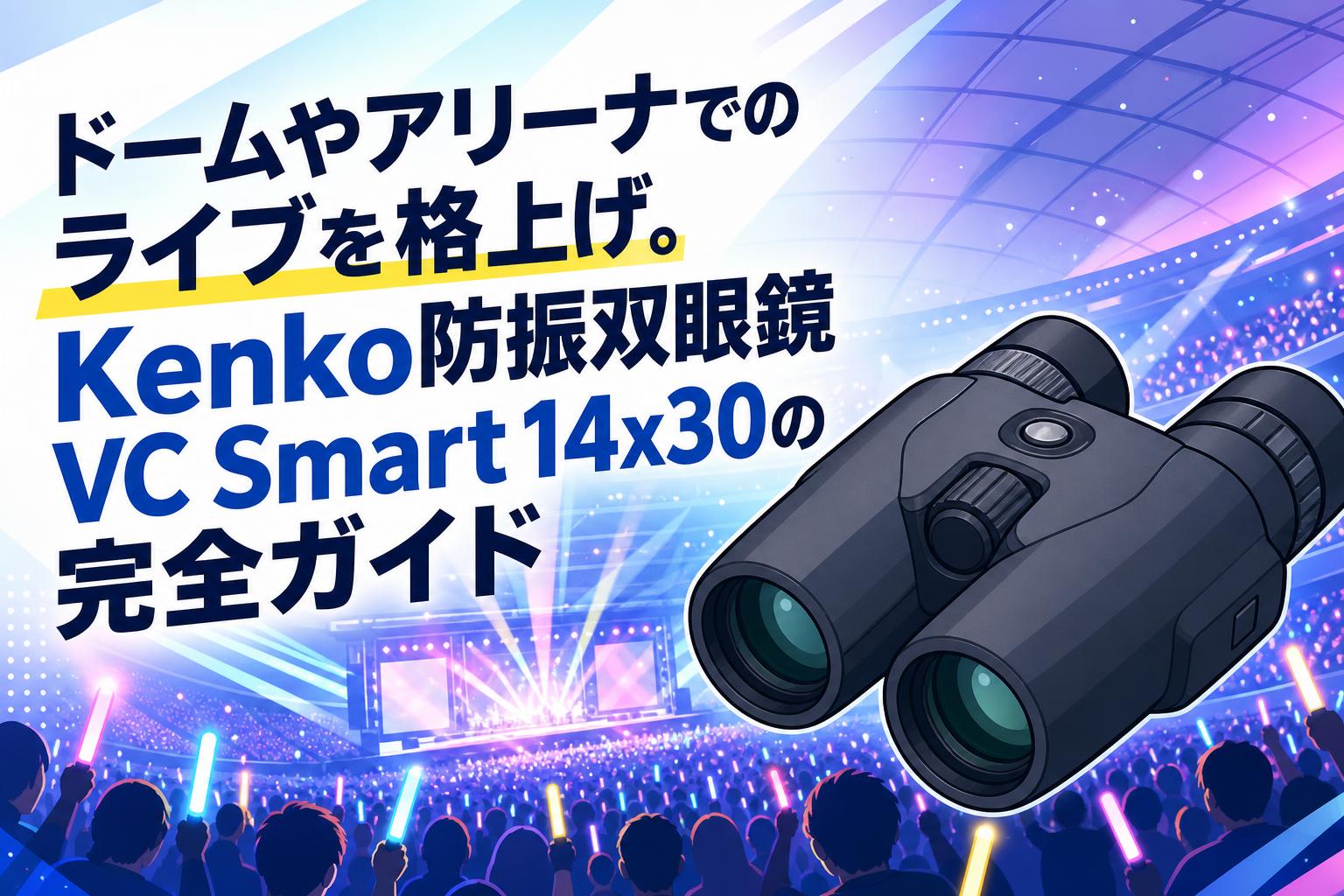 ドームやアリーナでのライブを格上げ。Kenko防振双眼鏡VC Smart 14×30