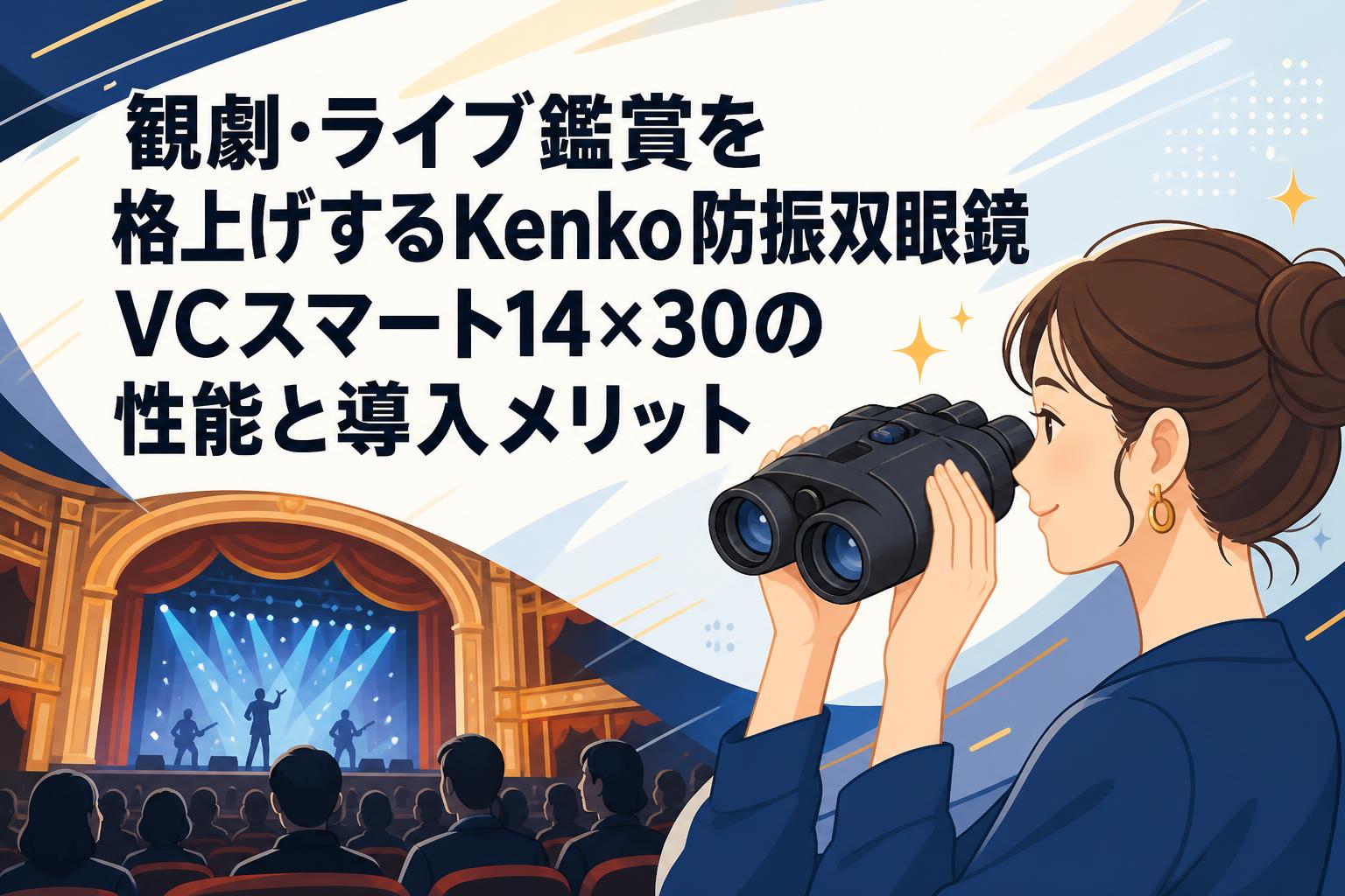 げんさん専用　2600C 観劇・ライブ鑑賞を格上げするKenko防振双眼鏡VCスマート14×30の性能と