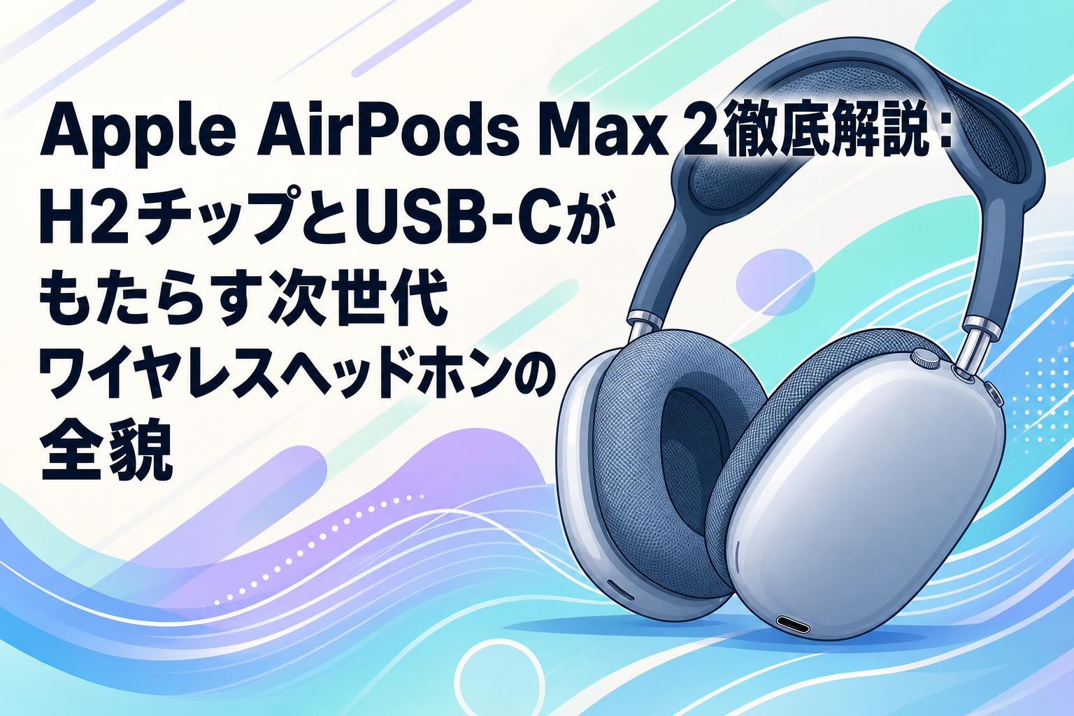 Apple AirPods Max 2徹底解説:H2チップとUSB-Cがもたらす次世代 Apple AirPods Max 2徹底解説:H2チップとUSB-Cがもたらす次世代