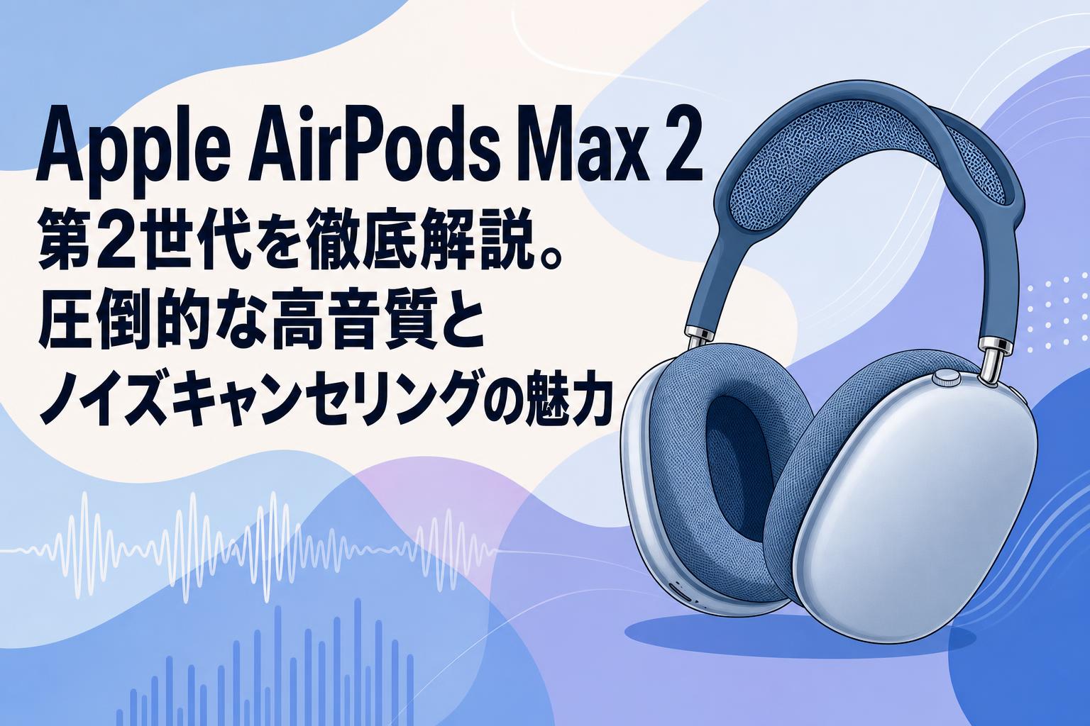 Apple AirPods Max 2 第2世代を徹底解説。圧倒的な高音質とノイズ Apple AirPods Max 2 第2世代を徹底解説。圧倒的な高音質とノイズ