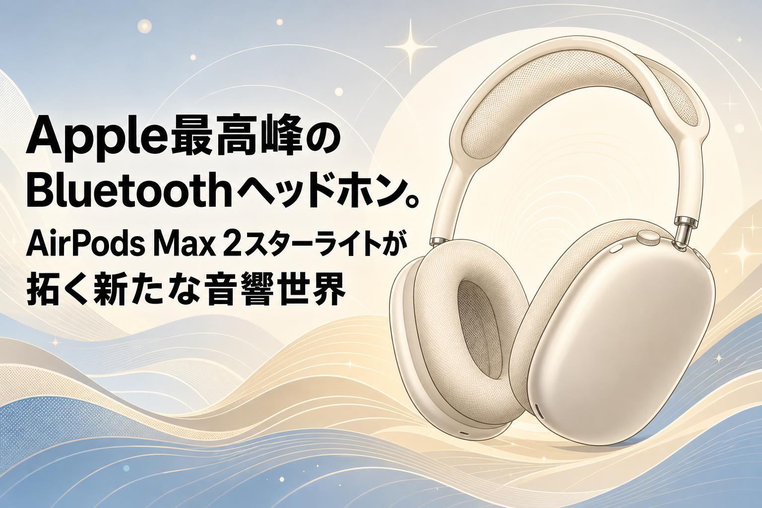 Apple最高峰のBluetoothヘッドホン。AirPods Max 2スターライトが拓く Apple最高峰のBluetoothヘッドホン。AirPods Max 2スターライトが拓く