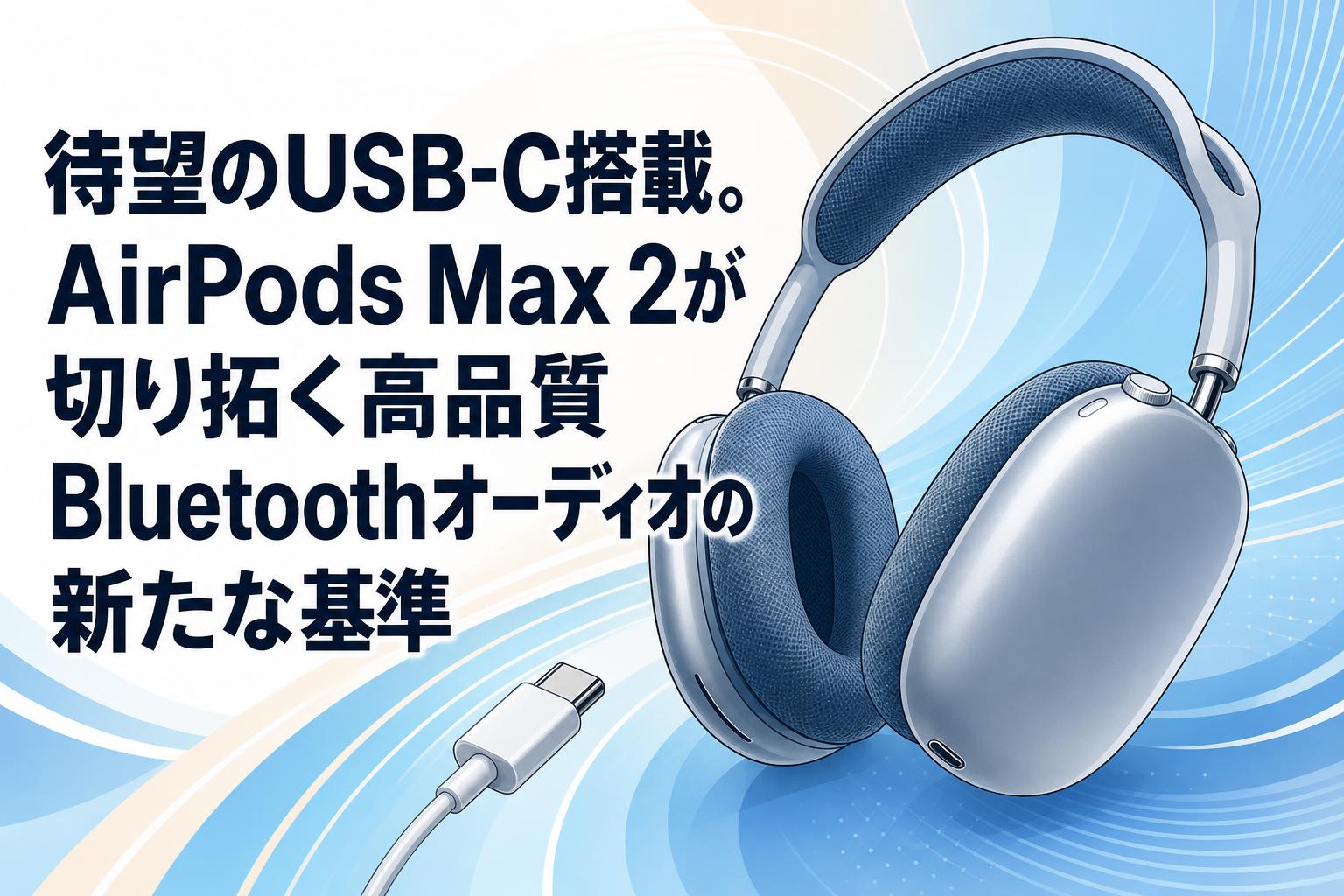 待望のUSB-C搭載。AirPods Max 2が切り拓く高品質Bluetoothオーディオ