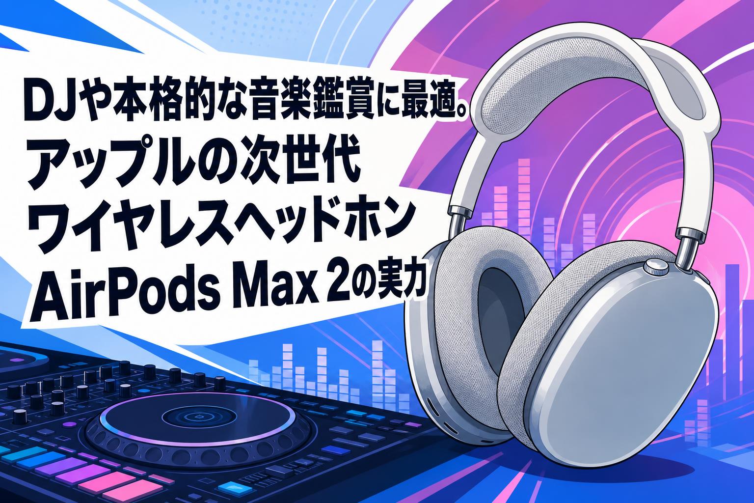 DJや本格的な音楽鑑賞に最適。アップルの次世代ワイヤレスヘッドホン