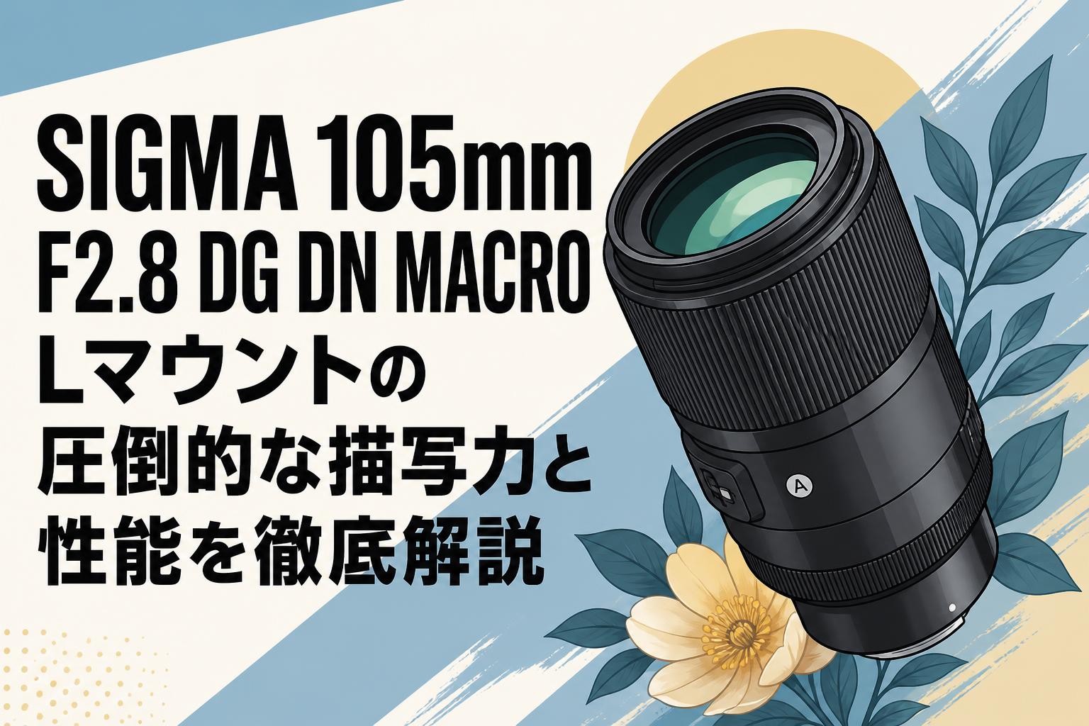 SIGMA 105mm F2.8 DG DN MACRO Lマウントの圧倒的な描写力と性能を徹底