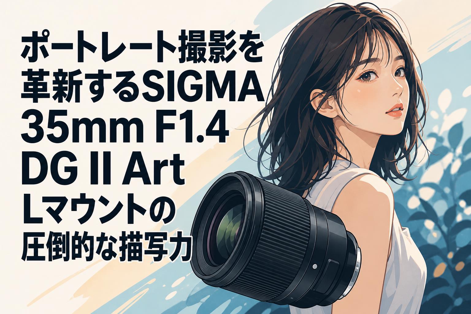 ポートレート撮影を革新するSIGMA 35mm F1.4 DG II Art Lマウントの
